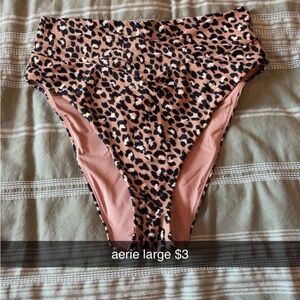 Aerie Leopard Print Bikini Bottom